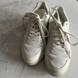 Veja White Leather Sneakers